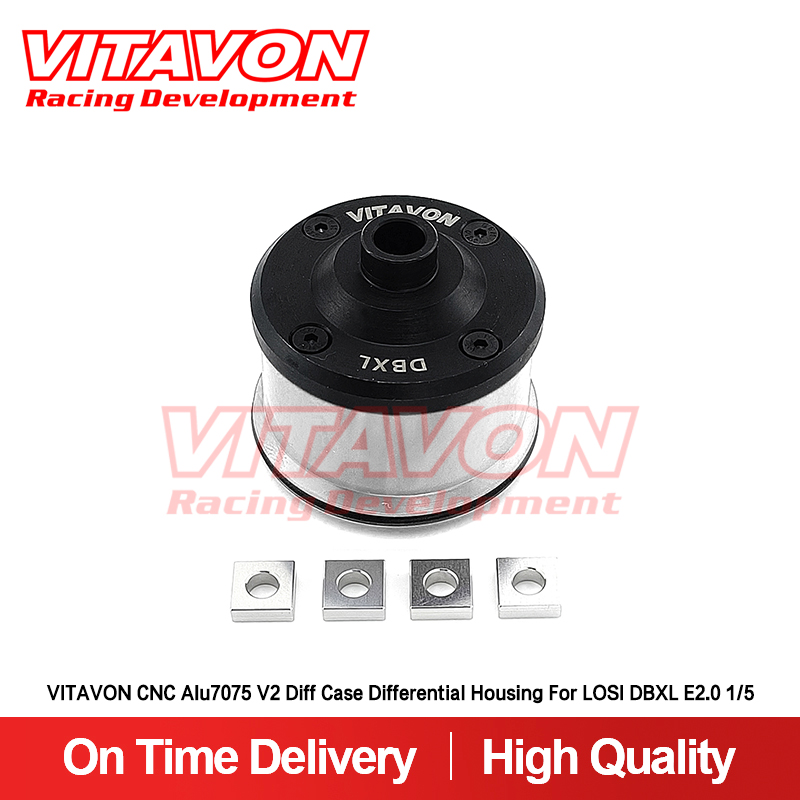 VITAVON DBXL E2.0  CNC alu7075 V2 Diff Case Differential Housing for LOSI 1/5