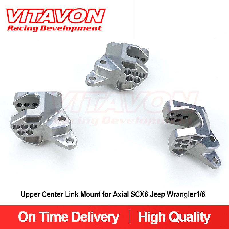 VITAVON CNC Alu Upper Center Link Mount for Axial SCX6 Jeep Wrangler 1/6