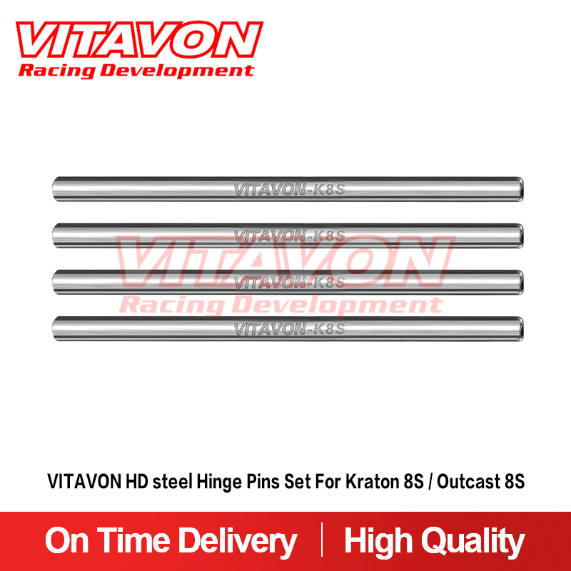 VITAVON HD steel Hinge Pins Set For Kraton 8S / Outcast 8S