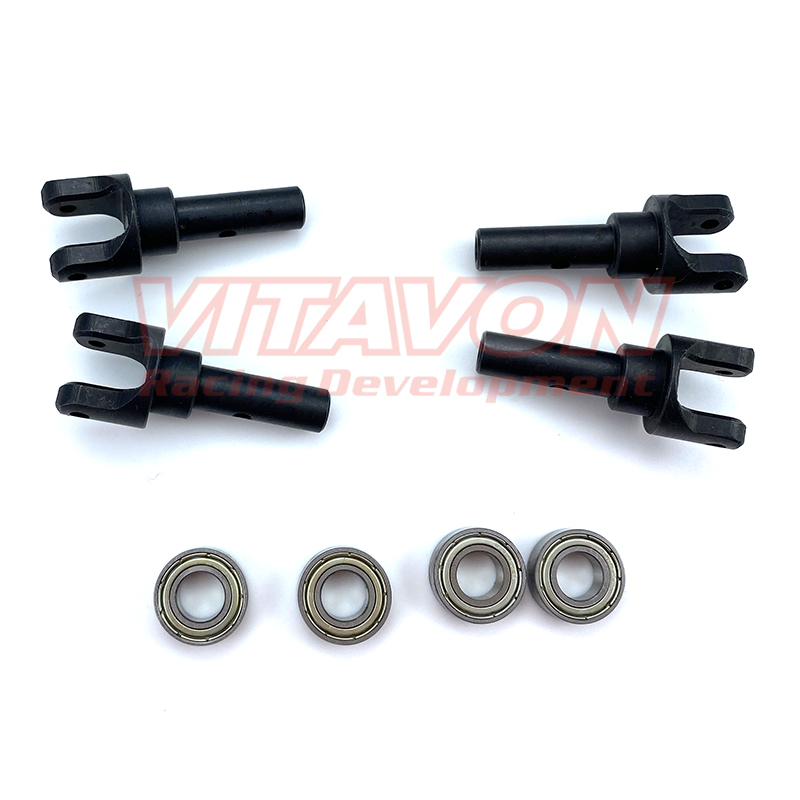 VITAVON Redesigned Bigger Hardened Steel Driveshaft 8mm For Traxxas MAXX 1/10