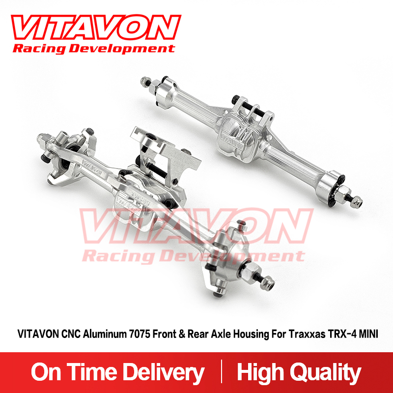 VITAVON CNC Aluminum 7075 Front & Rear Axle Kit For Traxxas TRX-4 MINI 1:18