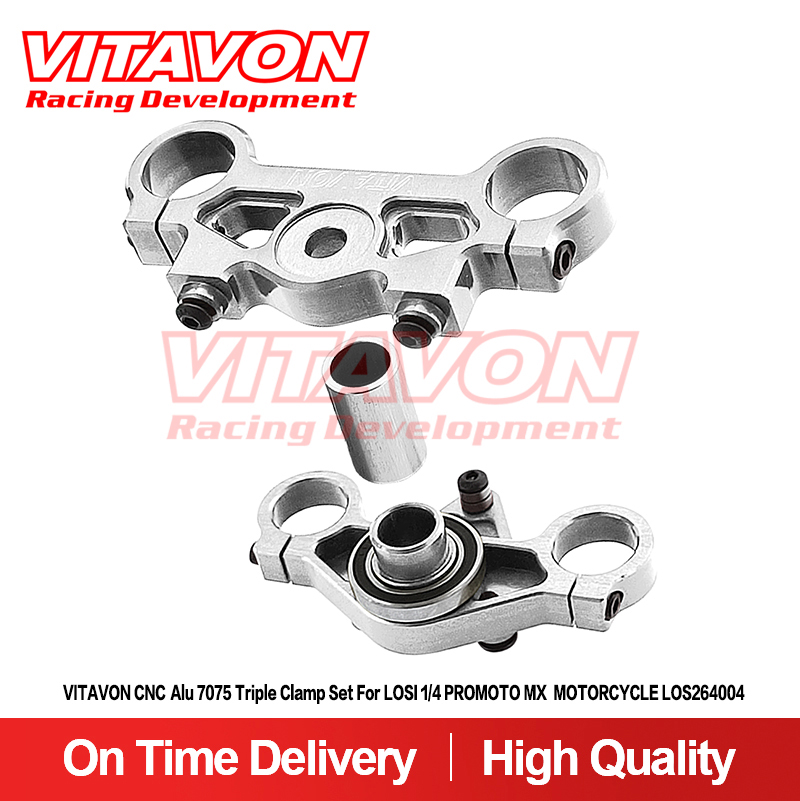 VITAVON CNC Alu 7075 Triple Clamp Set For LOSI 1/4 PROMOTO MX  MOTORCYCLE LOS264004