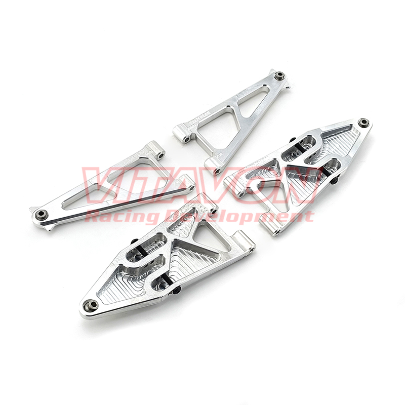 VITAVON CNC Alu7075 Front Upper/Lower Suspension Arm Set For Losi Baja Rey 2.0 1:10