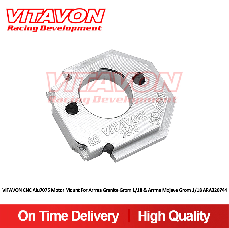 VITAVON CNC Alu7075 Motor Mount For Arrma Granite Grom 1/18 & Arrma Mojave Grom&Typhon Grom 1/18 ARA320744