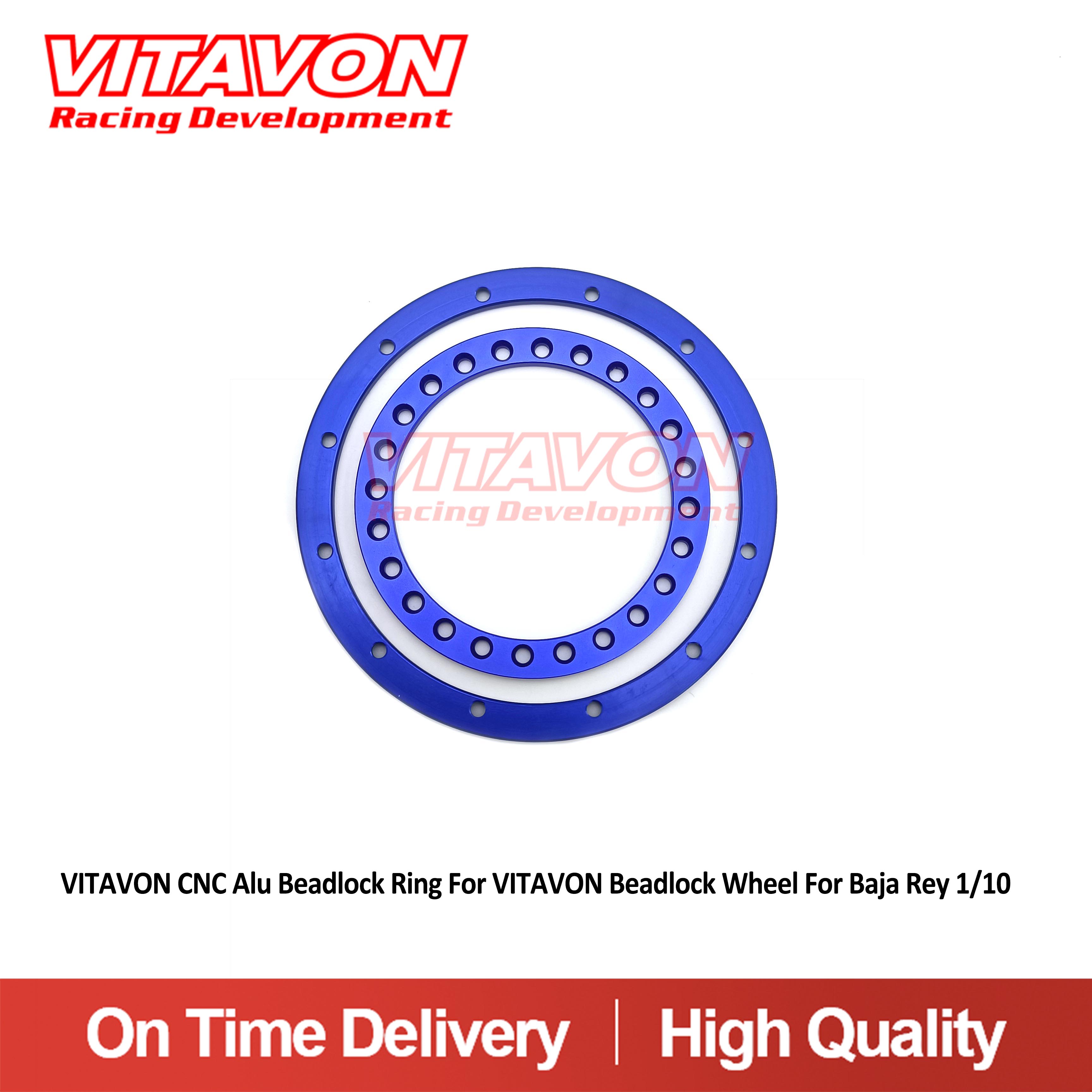 VITAVON CNC Alu Beadlock Ring For VITAVON Beadlock Wheel For Baja Rey 1/10