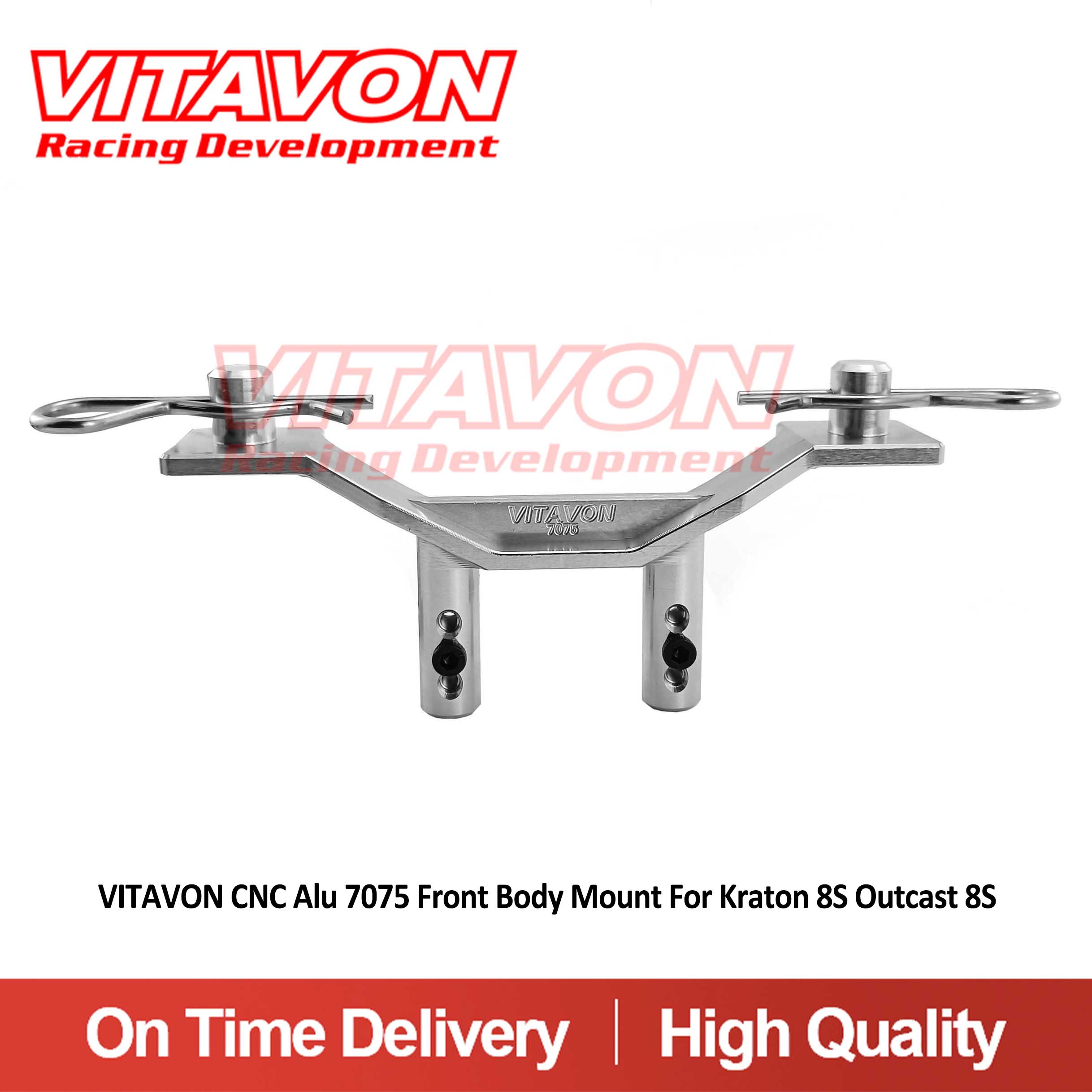 VITAVON CNC Alu 7075 Front Body Mount For Kraton 8S Outcast 8S