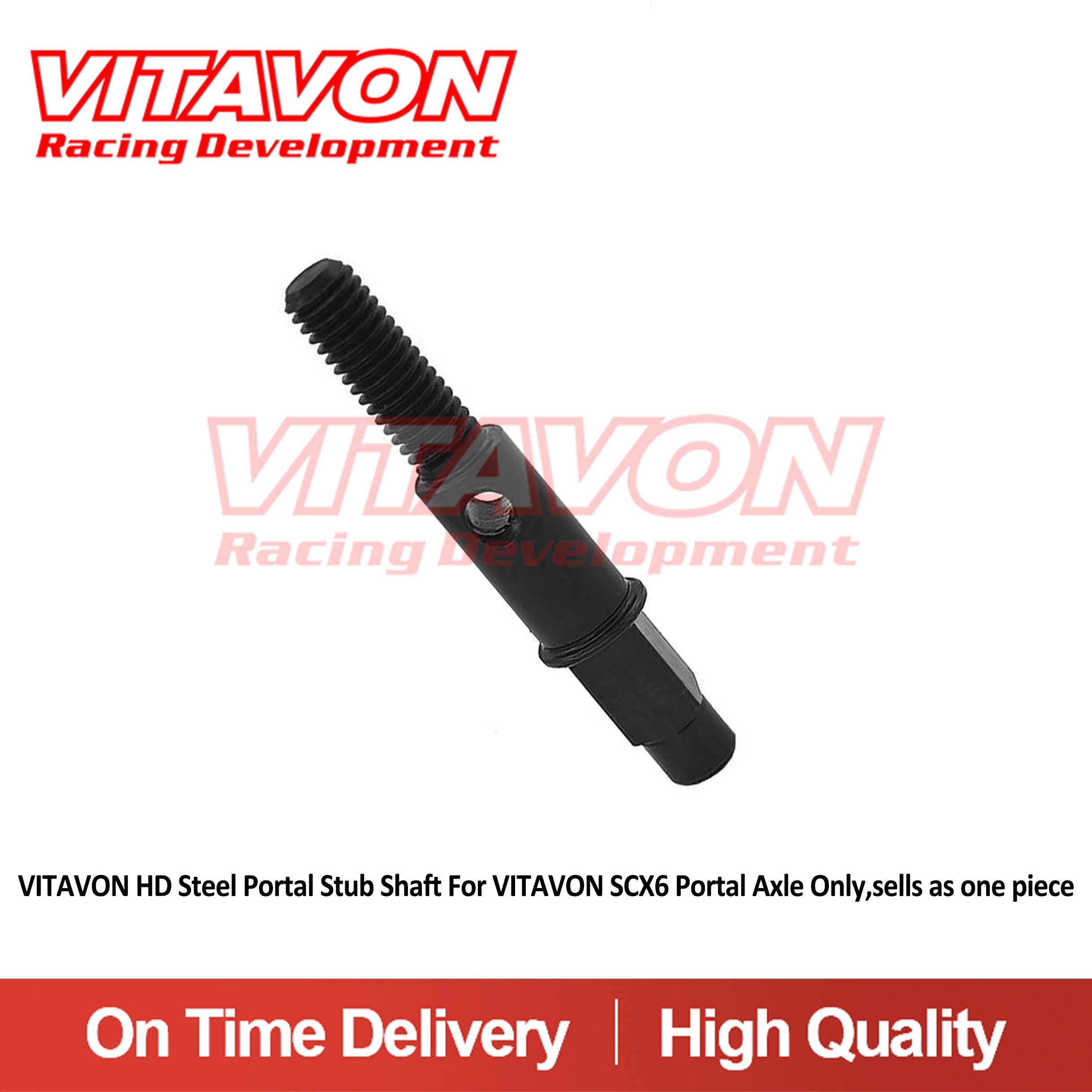 VITAVON HD Steel Portal Stub Shaft For VITAVON SCX6 Portal Axle Only,sells as one piece